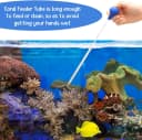 2 Sets Aquarium Coral Feeder Pipette — Long Syringe Feeding Tube Blue