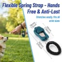 Dog Training Clicker 2 Pack with 3 Adjustable Volume and Wrist Strap