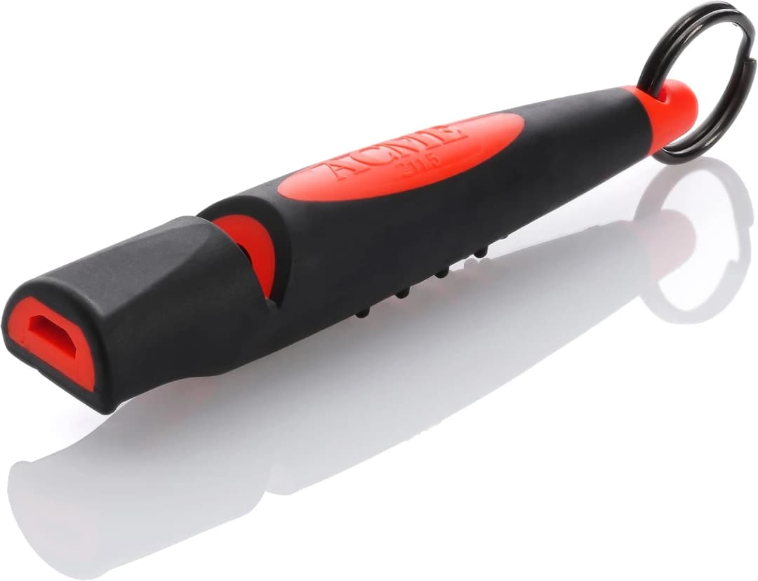 Alpha 211.5 Professional Dog Training Whistle with Enhanced Ergonomic Grip. BPA-Free Plastic. 110 dBA. Long
