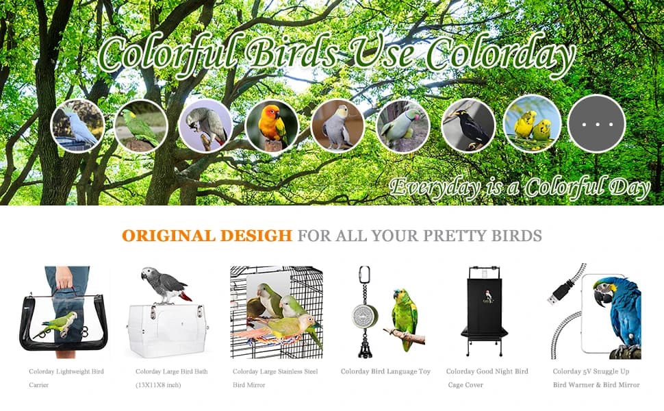 Good Night Bird Cage Cover for Large Bird Cage with Play Top () — product details