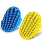 Dog Bath Brush — Dog Shampoo Brush With Adjustable Ring Handle Long Bristles — collection imagery