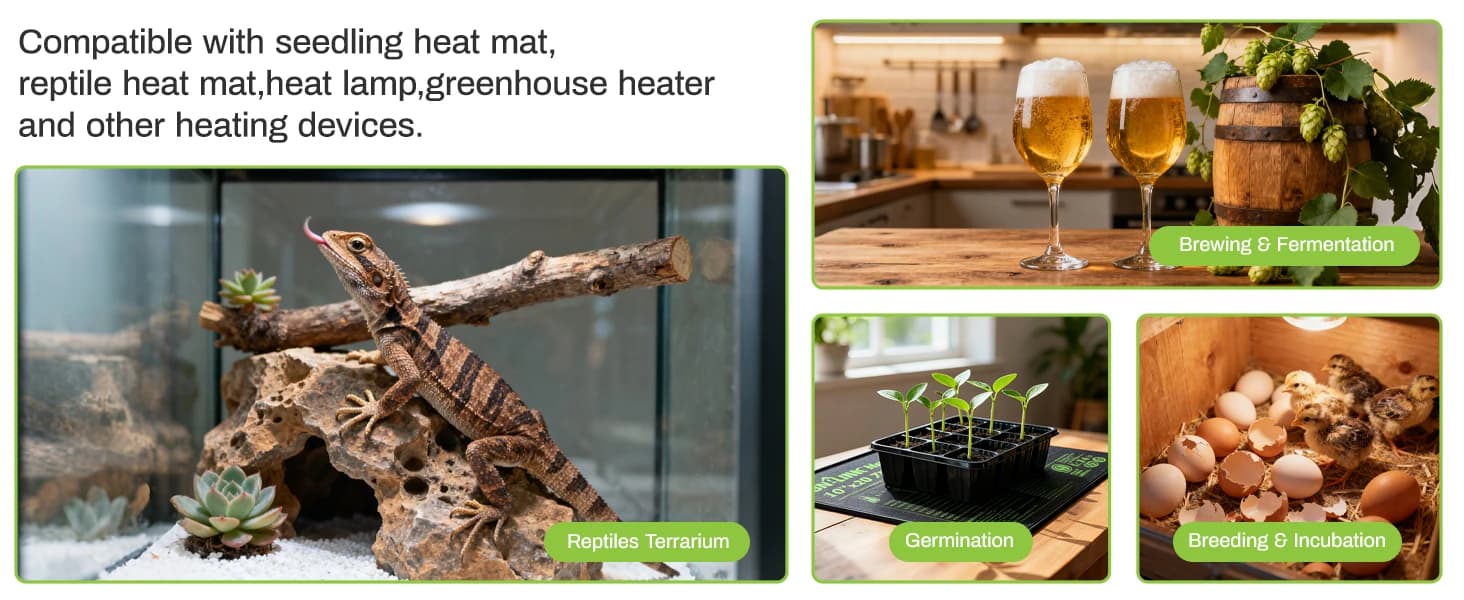 Reptile Thermostat Temperature Controller — product details