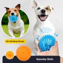3.5” Squeaky Dog Toy Balls (6 Colors) Puppy Chew Toys for Teething