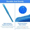 Fish Tank Cleaner with Five Sided Sponge Brush and Long Handle Aquarium Scrubber Alage Scraper for Glass