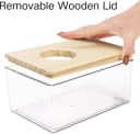 Hamster Sand Bath Box with Wood Cover