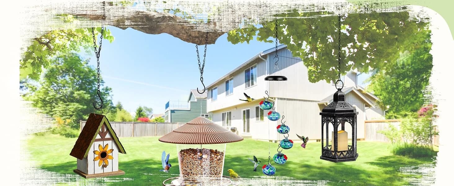 4-Pack 25.5 Inch Hanging Chain with Hooks for Hanging Bird Feeders — product details