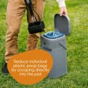 Pail | Dog Waste Disposal System for Outdoor and Indoor Odor Control | Dog Poop Trash can | Includes 1 Square