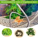 2 Pack Large Bearded Dragon Hammock,30"x7"Lizard Climbing Lounger