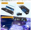 Aquarium Wave Maker — 18W Adjustable Cross Flow Pump with LED Display Controller