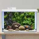 Reptile Terrarium Background 48"×24" 3PCS – Polyester Fabric Bearded Dragon Tank Decor with Gray Rock Bark and