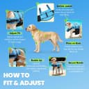 Dog Life Vest Rip Stop Dog Swim Vest