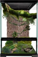 11 Gallon Tall Reptile Glass Tank 12"x12"x18",Pre-Assembled Vertical Terrarium Enclosure with Front Openning