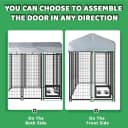 8x4x6FT Outdoor Dog Kennel for Large Dogs