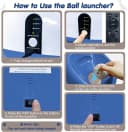 Automatic Ball Launcher for Dogs Large- 3 Distance Settings (40/60/80FT) w/Remote Control | 2.5" ETPU Tennis
