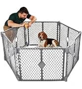 Universal Pet Gate: 26” - 42” Wide Dog Gate for Doorways with Pressure Fit or Swinging Door Hardware Mounting — collection imagery