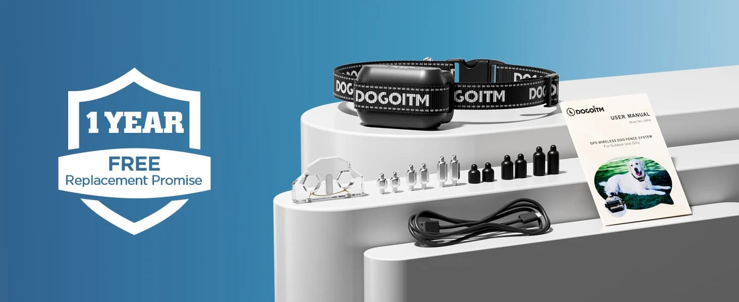 GPS Wireless Dog Fence — No Subscription Dog Collar for Dogs 15Lbs+ — product details