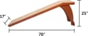 CozyUp Bed Ramp - Supports Pets Back and Joints - High Traction Carpet Surface - Furniture-Grade Wood - Cherry