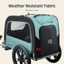 Rover Waggin' Pet and Dog Bike Trailer with Weather-Resistant Canopy and Mesh Shield - Foldable Frame