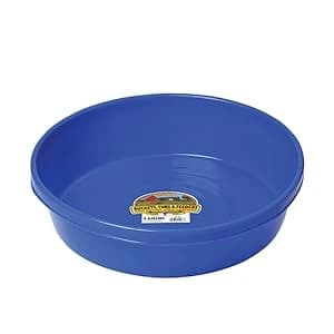Plastic Hook Over Feeder | Mountable Livestock and Pet Feed Bucket | Horse Feed Bucket | Made in USA | 15 Quarts — Plastic Pans