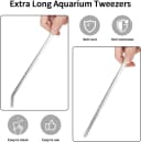 2PCS 10.6" Stainless Steel Aquarium and Reptile Feeding Tweezers