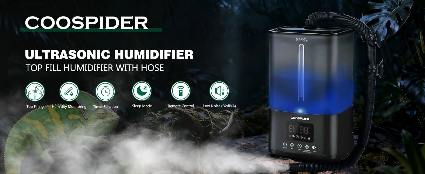 Reptile Fogger Humidifier — Automatic Humidifiers for Reptiles Tank — product details