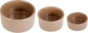 Stoneware Ceramic Pet Bowl — Brown