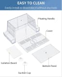 Aquarium Fish Breeding Box Acrylic Hatchery Incubator Tank with Suction Cups Medium Isolation Box for Baby Fish — Pattern Name: Medium