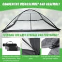 10x14 ft Pond Cover Dome Net with Frame for Outdoor Koi Leaves