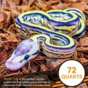 ReptiChip Reptile Substrate Coconut Chip Bedding 72 Quart Compressed Organic Coco Husk Block for Snake Habitat