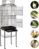 64-Inch Open Top Bird Cage for Parakeets and Cockatiels