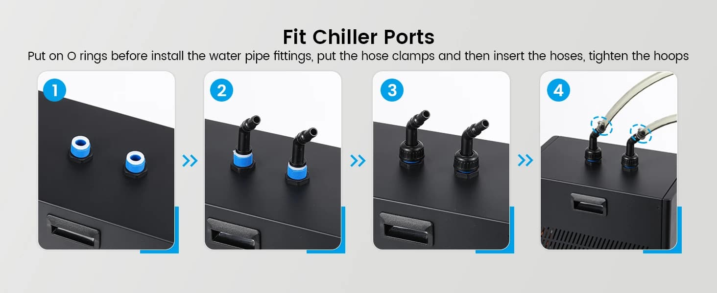 1/10 HP Aquarium Chiller 42 Gal Fish Tank Water Chiller 110V — product details