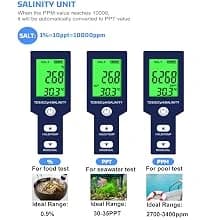 Pool Salt Tester and PH Meter — Salt function
