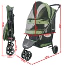 3 Wheel Pet Stroller Best Lightweight Foldable Compact Portable Jogger All Terrain Travel Pet Gear Puppy Kitty