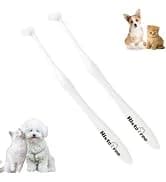 Dog Tear Stain Remover Comb for Small Doggy and Cats Pet Grooming Tool with Round Tip Stainless Steel Mini — collection imagery