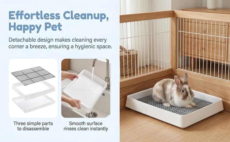 2 Pack Large Rabbit Litter Box — product details