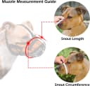 Pitbull Dog Muzzle Reflective Metal Mask Secure Wire Basket Muzzles for Large Sized Dogs Amstaff Soft Cage to