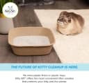 Disposable Cat Litter Box Large, 6 Count, Durable Portable for Travel and Home, Eco-Friendly Disposable Litter