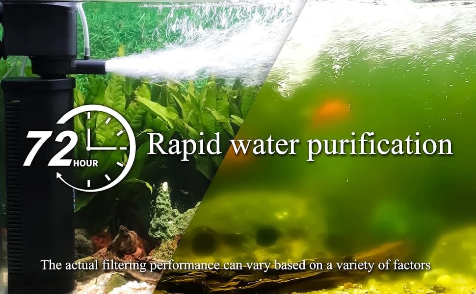 600GPH UV Aquarium Filter for — 100-300 Gallon Fish Tank Algae Control — product details