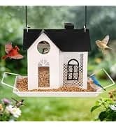 Bird Houses for Outside Real Wood-Look Resin Bird House with Hanging Chain – Waterproof and Durable Forest — collection imagery