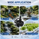 350W 7000 GPH Pond Pump — Ultra Quiet Heavy Duty Submersible Water Pump for Koi Ponds