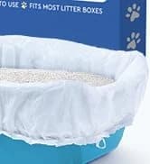 Elastic Cat Litter Box Liners - Extra Giant 10 Count - Tear-Resistant Cat Litter Bags - Waterproof Kitty Litter — collection imagery