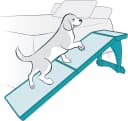 CozyUp Bed Ramp - Supports Pets Back and Joints - High Traction Carpet Surface - Furniture-Grade Wood - Cherry