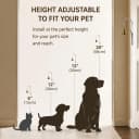 Fixed Metal Dog Doorbell for Potty Training - Heavy Duty Steel Wall Mounted Dog Bell for Door to Ring to Go