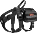 Service Dog Vest Harness, Service Dog Cape Guardian Dog Backpack Harness with Pouches Dog Saddle Bag for Small