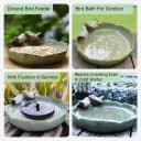 Ceramic Bird Bath for Outside on Ground — 9.45-Inch Birds Bath Bowl Only
