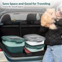 Dog Food Storage Container, 10-20Lbs Collapsible Pet Food Storage Containers with Rolling Wheel Airtight