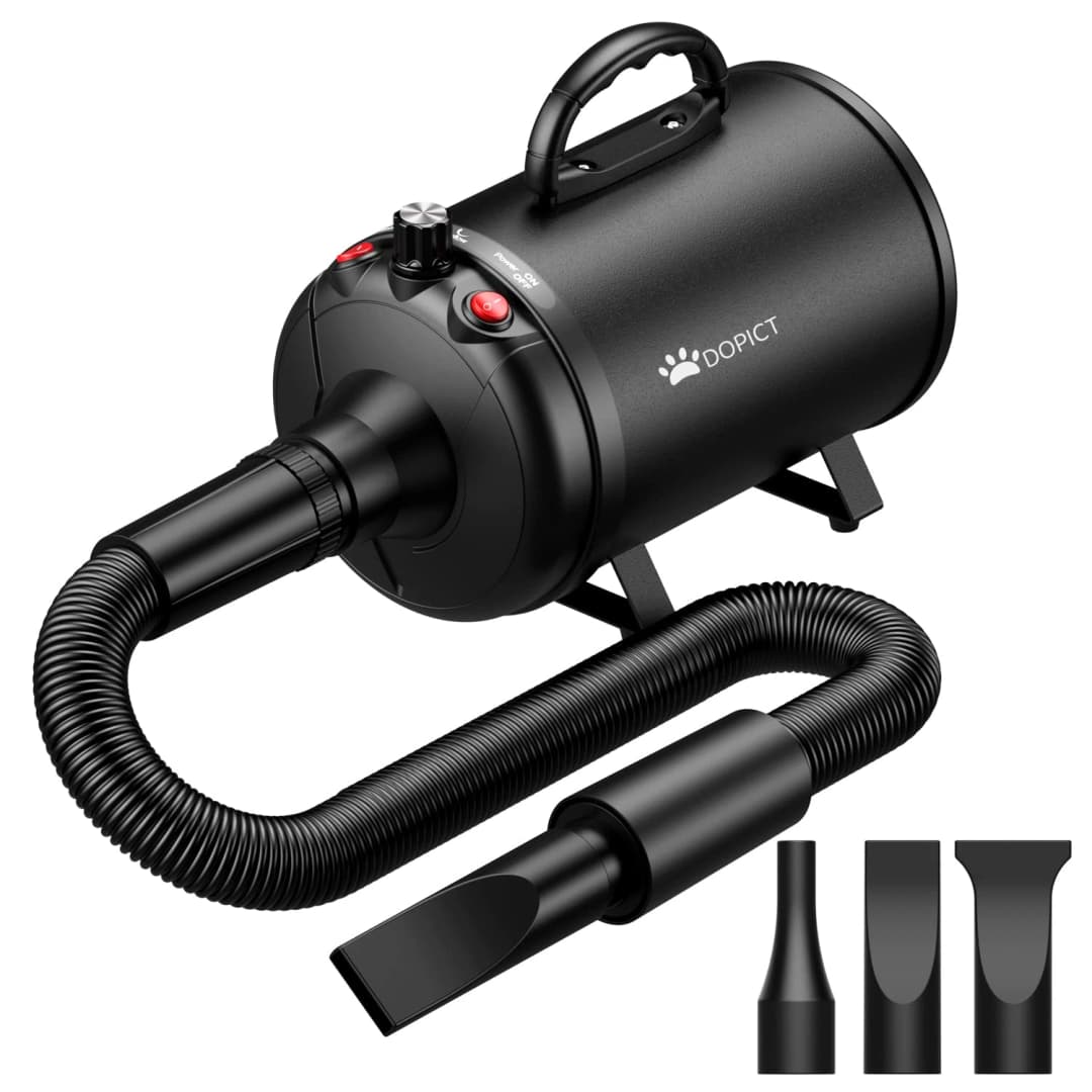 Pet Dryer, 5.2HP/3800W Pet Grooming Dryer with Adjustable Speed and Temperature Control Dog Blow Dryer, Pet