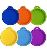6 packs Pet Food Can Lids — Food Safe BPA-Free and Dishwasher Safe — collection imagery