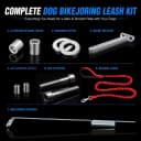 Dog Bike Leash — Shock-Absorbing Bikejoring Leash with Antenna for M/Large Dogs