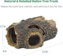 Resin Hollow Tree Trunk Betta Log Aquarium Decorations Ornament Fish House Cave Wood House Decor for Small and